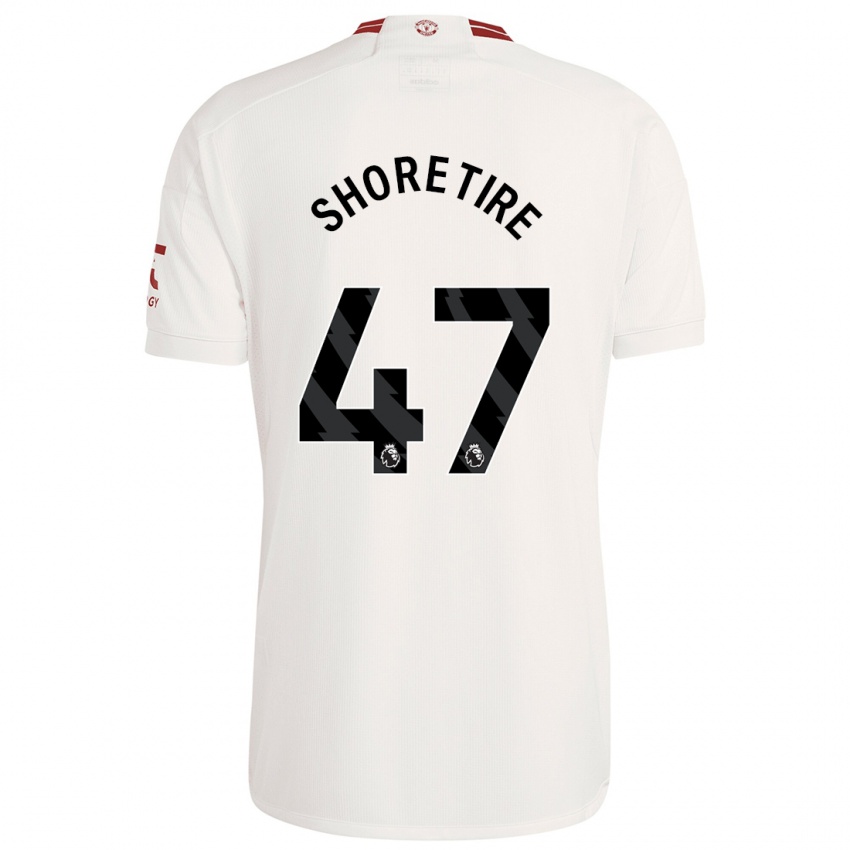 Kinder Shola Shoretire #47 Weiß Ausweichtrikot Trikot 2023/24 T-Shirt