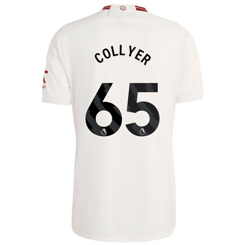 Kinder Toby Collyer #65 Weiß Ausweichtrikot Trikot 2023/24 T-Shirt