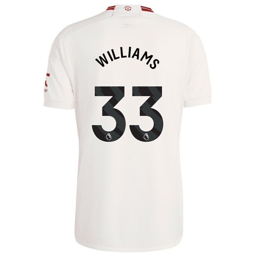 Kinder Brandon Williams #33 Weiß Ausweichtrikot Trikot 2023/24 T-Shirt