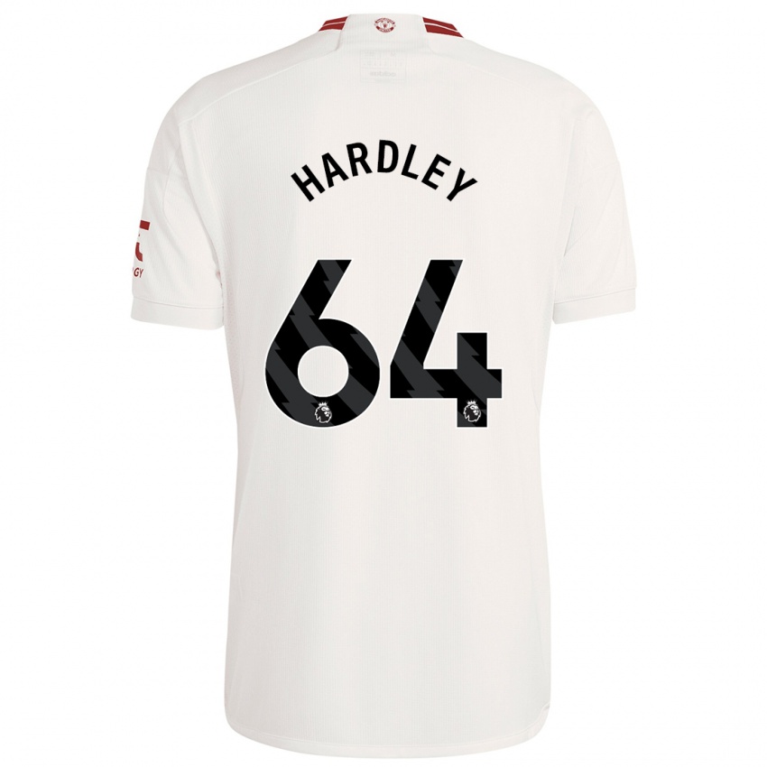 Kinder Bjorn Hardley #64 Weiß Ausweichtrikot Trikot 2023/24 T-Shirt