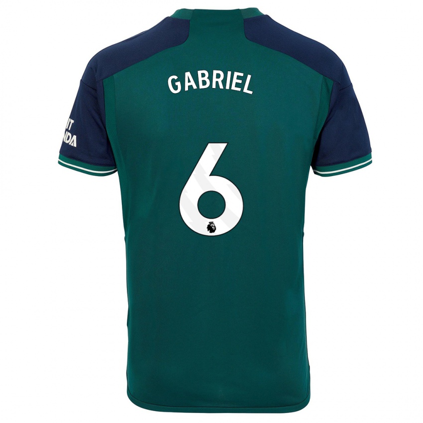 Kinder Gabriel Magalhaes #6 Grün Ausweichtrikot Trikot 2023/24 T-Shirt
