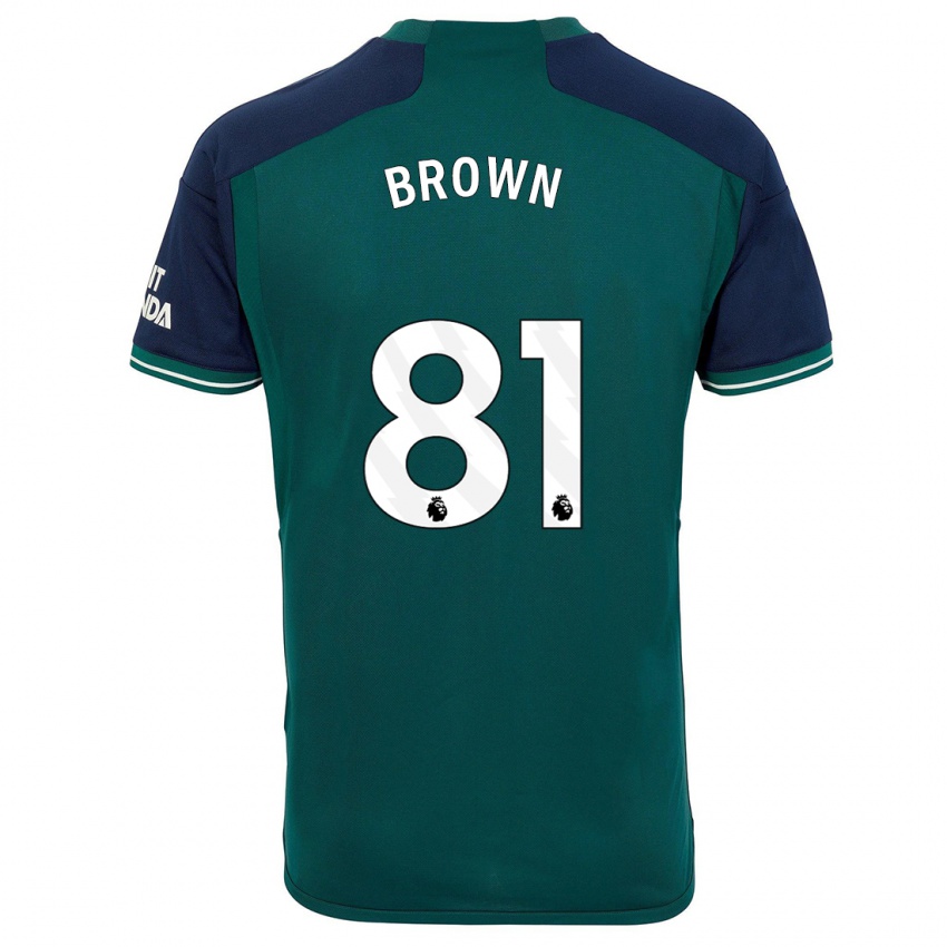 Kinder Luis Brown #81 Grün Ausweichtrikot Trikot 2023/24 T-Shirt