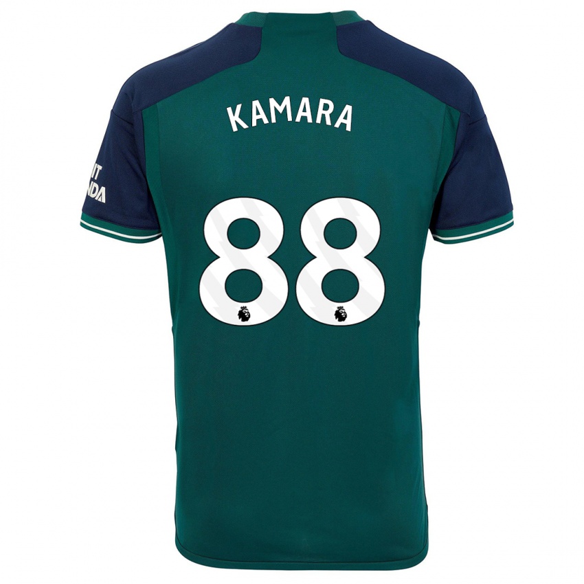 Kinder Osman Kamara #88 Grün Ausweichtrikot Trikot 2023/24 T-Shirt