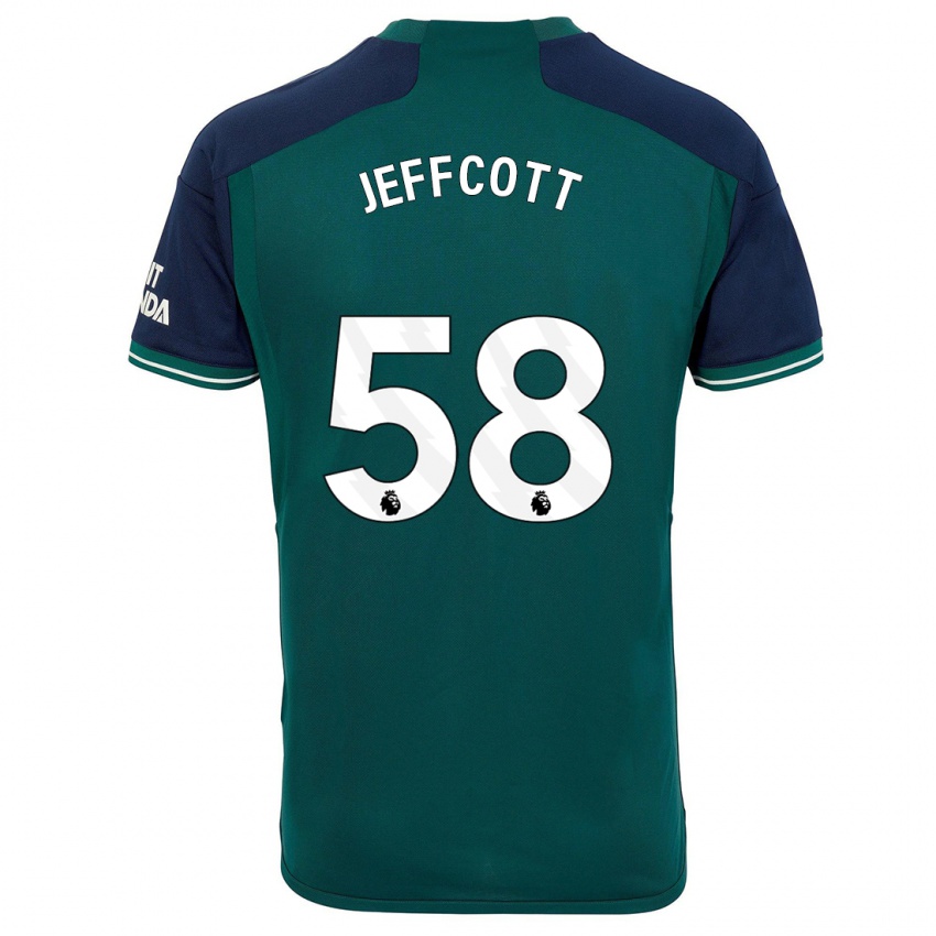 Kinder Henry Jeffcott #58 Grün Ausweichtrikot Trikot 2023/24 T-Shirt
