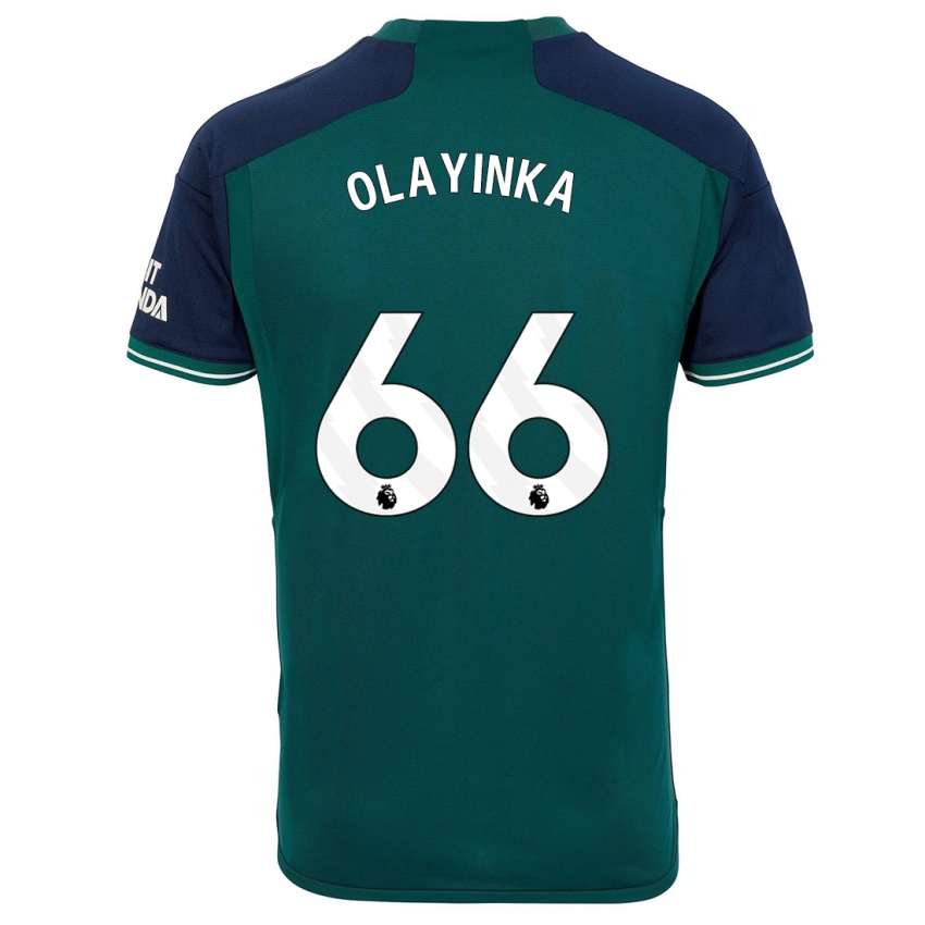 Kinder James Olayinka #66 Grün Ausweichtrikot Trikot 2023/24 T-Shirt