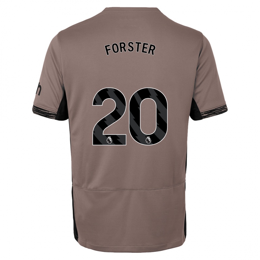 Kinder Fraser Forster #20 Dunkelbeige Ausweichtrikot Trikot 2023/24 T-Shirt