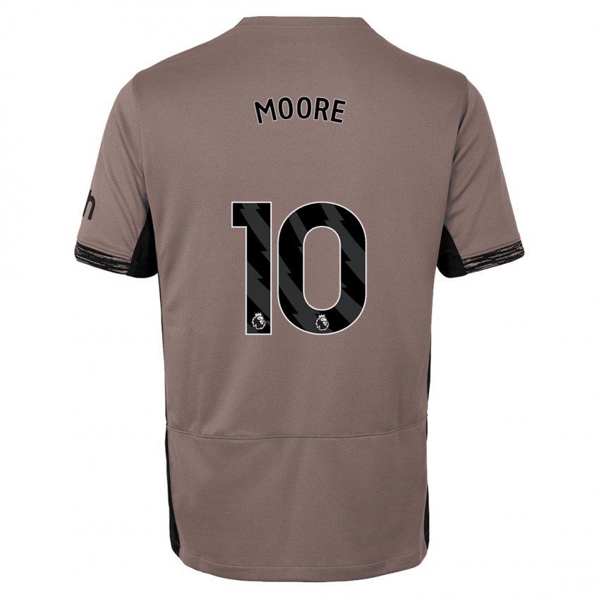 Kinder Mikey Moore #10 Dunkelbeige Ausweichtrikot Trikot 2023/24 T-Shirt