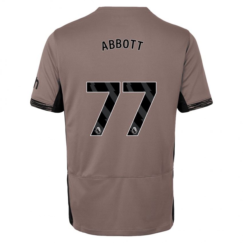 Kinder George Abbott #77 Dunkelbeige Ausweichtrikot Trikot 2023/24 T-Shirt
