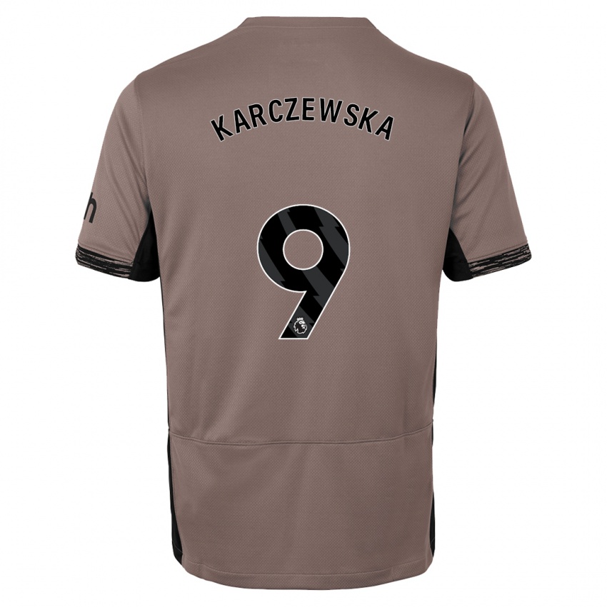 Kinder Nikola Karczewska #9 Dunkelbeige Ausweichtrikot Trikot 2023/24 T-Shirt