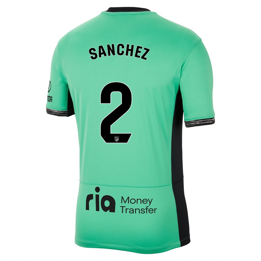 Kinder Ricard Sanchez #2 Frühlingsgrün Ausweichtrikot Trikot 2023/24 T-Shirt