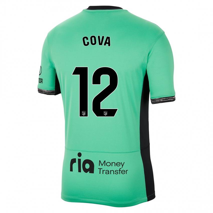 Kinder Adrian Cova #12 Frühlingsgrün Ausweichtrikot Trikot 2023/24 T-Shirt