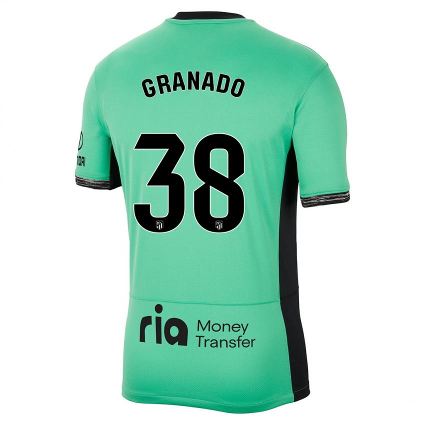 Kinder Adrian Granado #38 Frühlingsgrün Ausweichtrikot Trikot 2023/24 T-Shirt