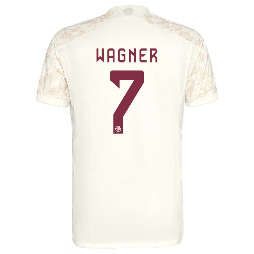 Kinder Maximilian Wagner #7 Cremefarben Ausweichtrikot Trikot 2023/24 T-Shirt