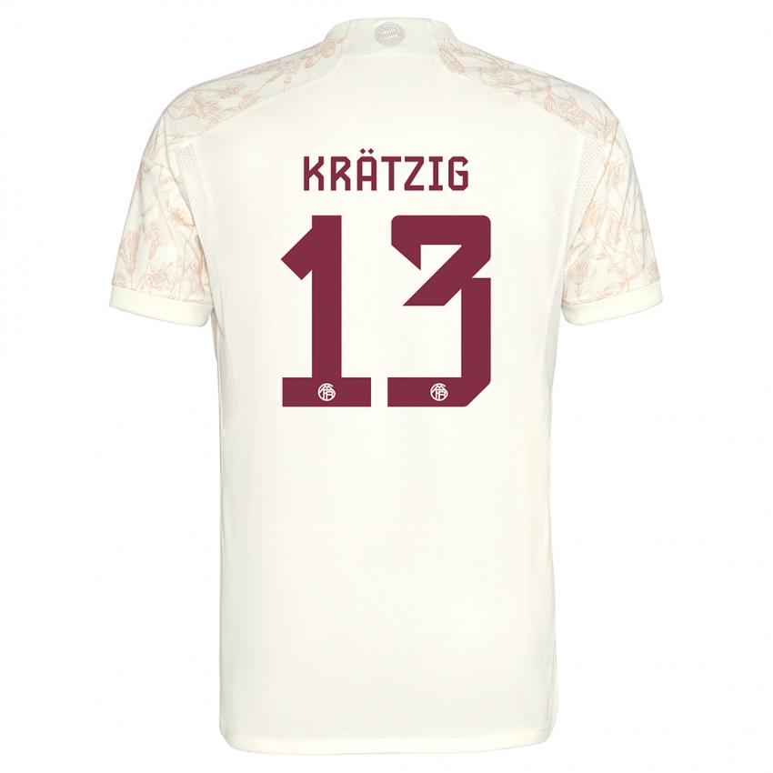 Kinder Frans Krätzig #13 Cremefarben Ausweichtrikot Trikot 2023/24 T-Shirt