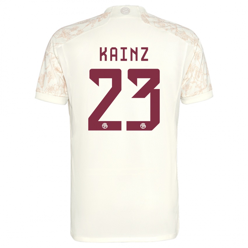 Kinder Manuel Kainz #23 Cremefarben Ausweichtrikot Trikot 2023/24 T-Shirt