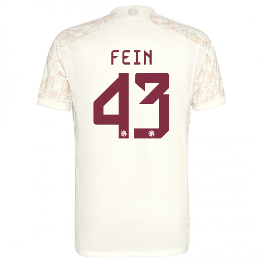 Kinder Adrian Fein #43 Cremefarben Ausweichtrikot Trikot 2023/24 T-Shirt