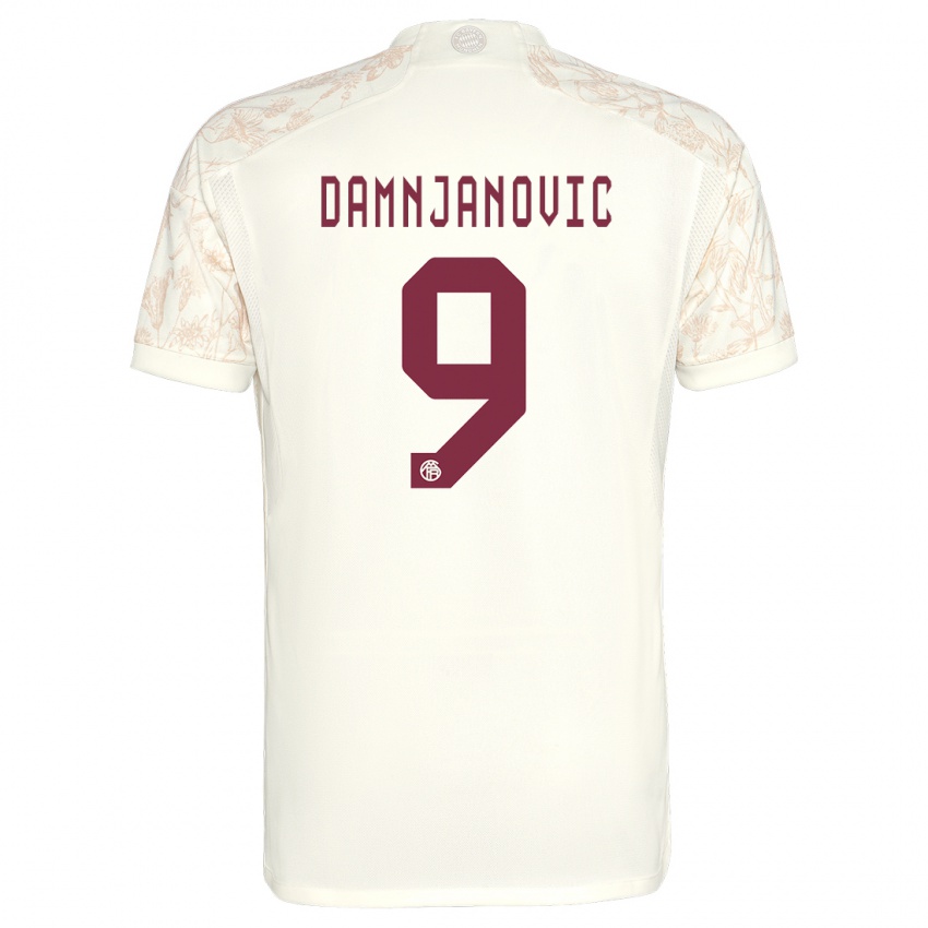 Kinder Jovana Damnjanovic #9 Cremefarben Ausweichtrikot Trikot 2023/24 T-Shirt