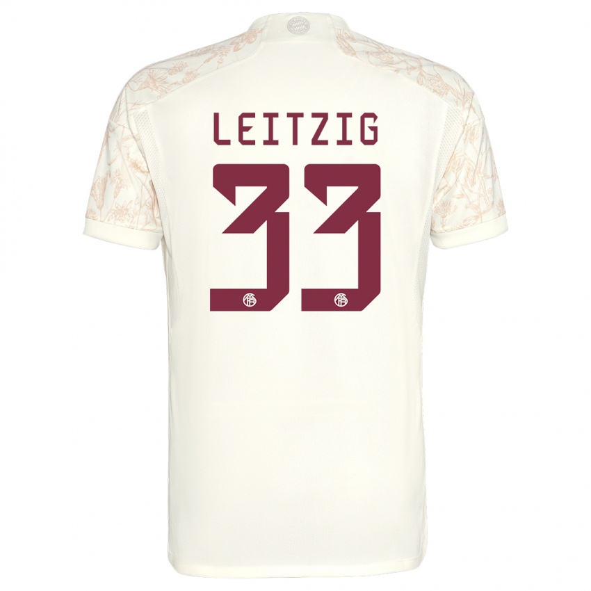 Kinder Janina Leitzig #33 Cremefarben Ausweichtrikot Trikot 2023/24 T-Shirt