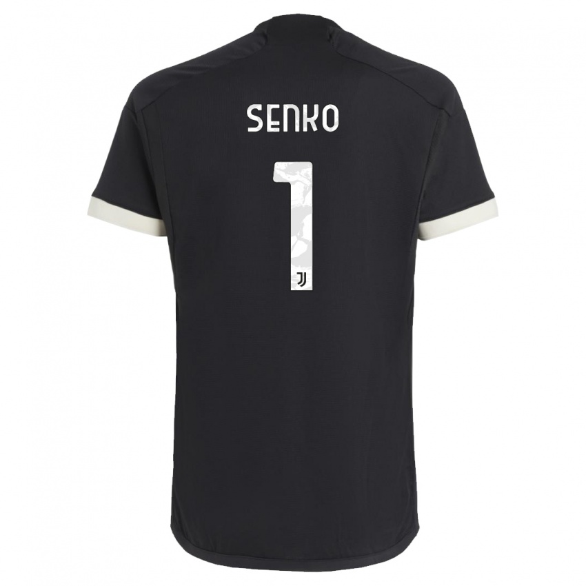 Kinder Zsombor Senko #1 Schwarz Ausweichtrikot Trikot 2023/24 T-Shirt