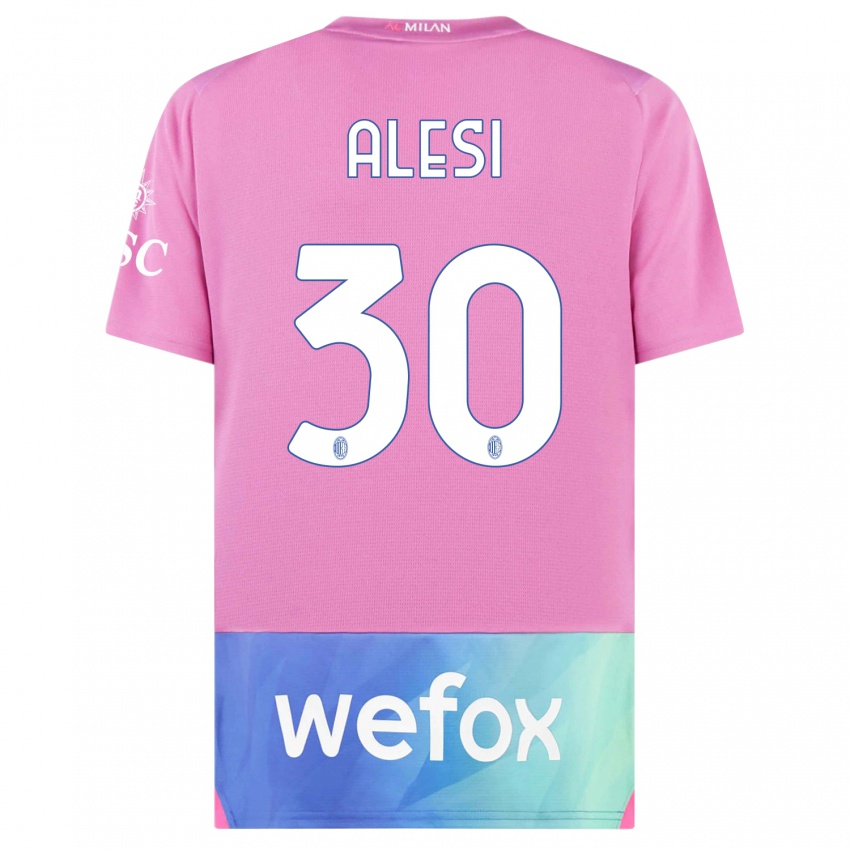 Kinder Gabriele Alesi #30 Pink Lila Ausweichtrikot Trikot 2023/24 T-Shirt