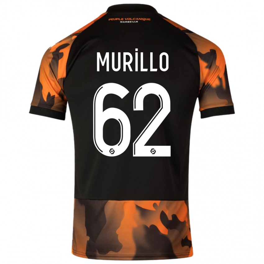 Kinder Amir Murillo #62 Schwarzorange Ausweichtrikot Trikot 2023/24 T-Shirt