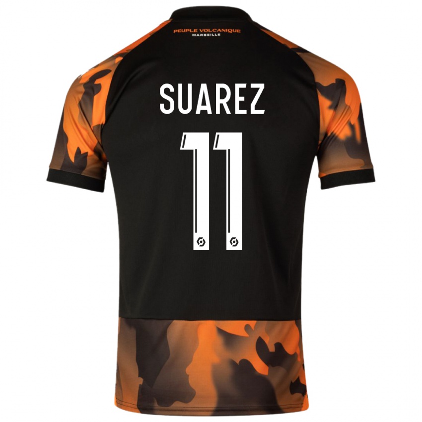 Kinder Luis Suarez #11 Schwarzorange Ausweichtrikot Trikot 2023/24 T-Shirt