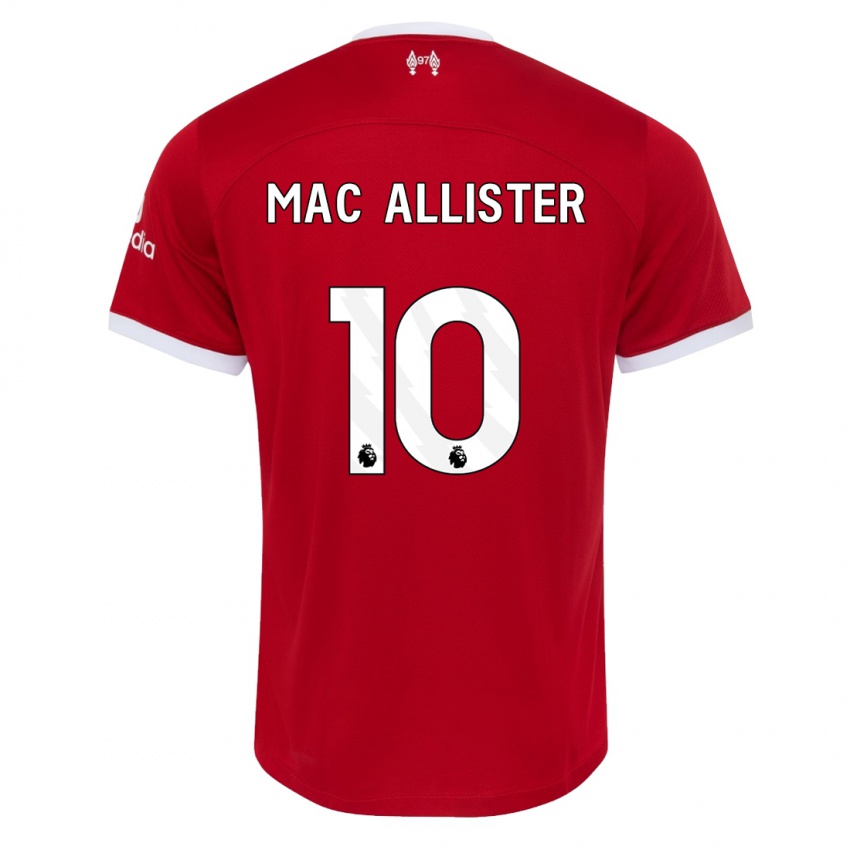Herren Alexis Mac Allister #10 Rot Heimtrikot Trikot 2023/24 T-Shirt