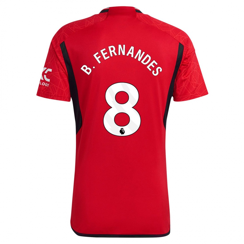 Herren Bruno Fernandes #8 Rot Heimtrikot Trikot 2023/24 T-Shirt