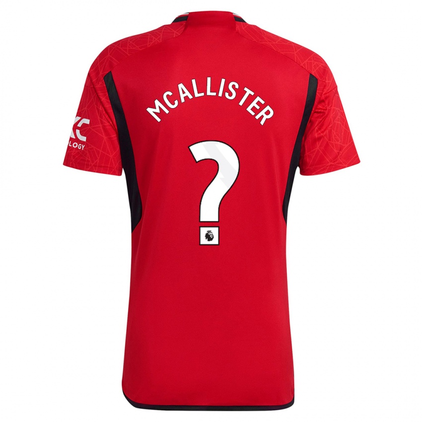 Herren Finley Mcallister #0 Rot Heimtrikot Trikot 2023/24 T-Shirt