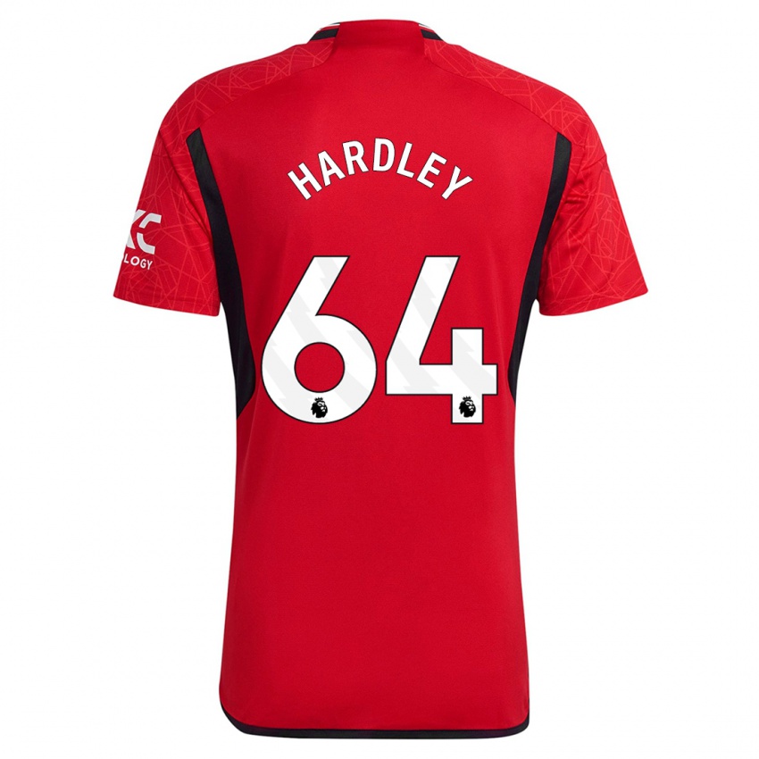 Herren Bjorn Hardley #64 Rot Heimtrikot Trikot 2023/24 T-Shirt