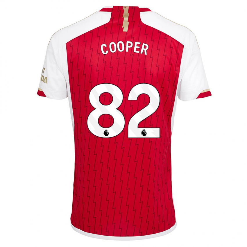 Herren Noah Cooper #82 Rot Heimtrikot Trikot 2023/24 T-Shirt