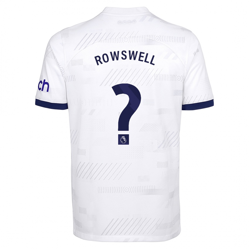 Herren James Rowswell #0 Weiß Heimtrikot Trikot 2023/24 T-Shirt