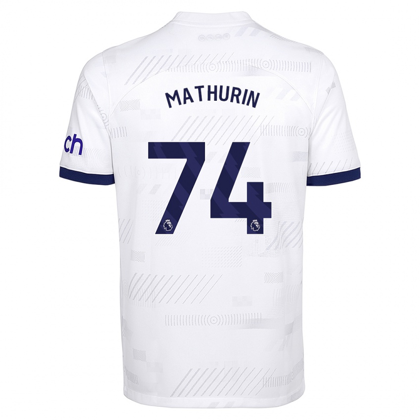 Herren Roshaun Mathurin #74 Weiß Heimtrikot Trikot 2023/24 T-Shirt