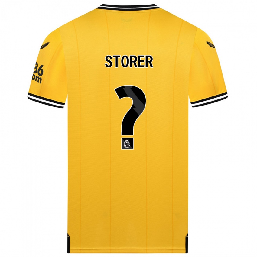 Herren James Storer #0 Gelb Heimtrikot Trikot 2023/24 T-Shirt