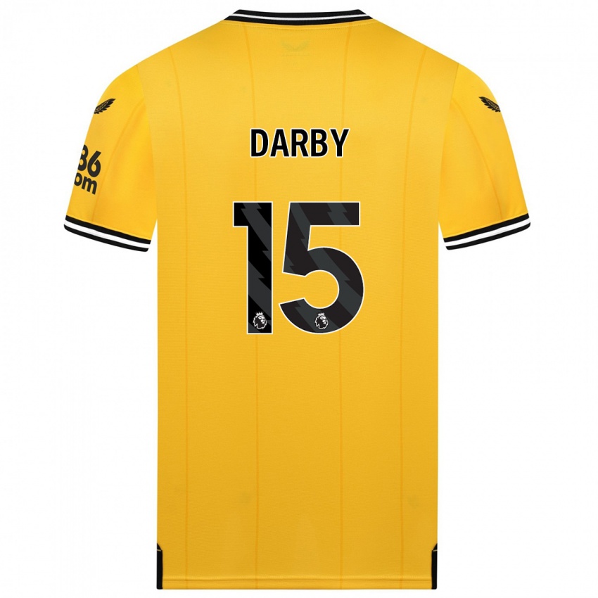 Herren Kelly Darby #15 Gelb Heimtrikot Trikot 2023/24 T-Shirt