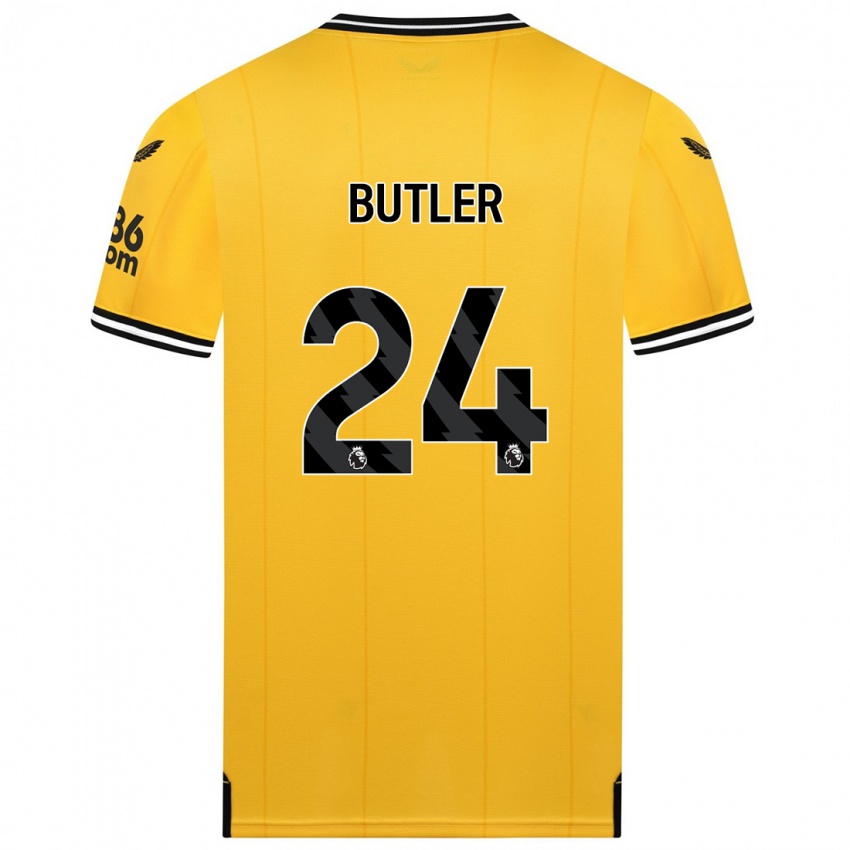 Herren Elli Butler #24 Gelb Heimtrikot Trikot 2023/24 T-Shirt