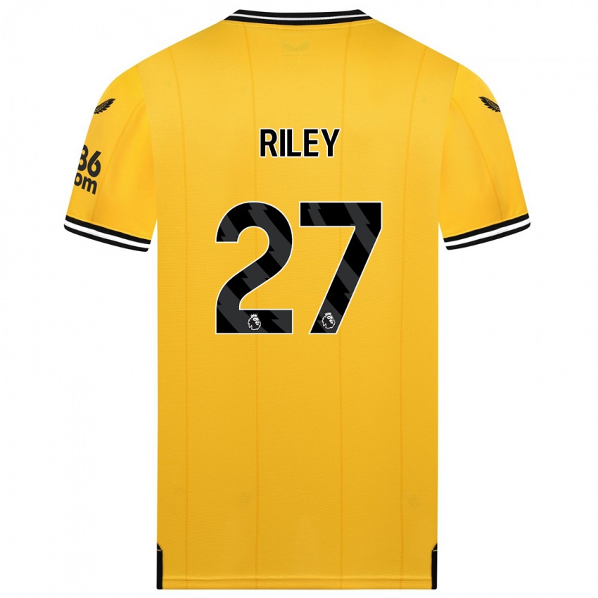 Herren Lauren Riley #27 Gelb Heimtrikot Trikot 2023/24 T-Shirt