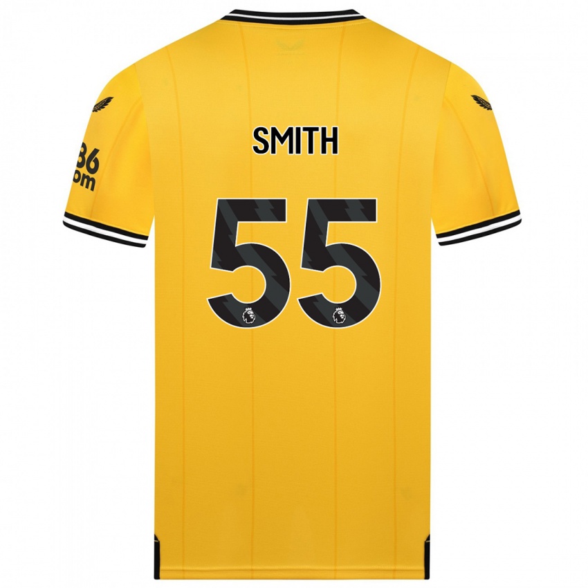 Herren Jackson Smith #55 Gelb Heimtrikot Trikot 2023/24 T-Shirt