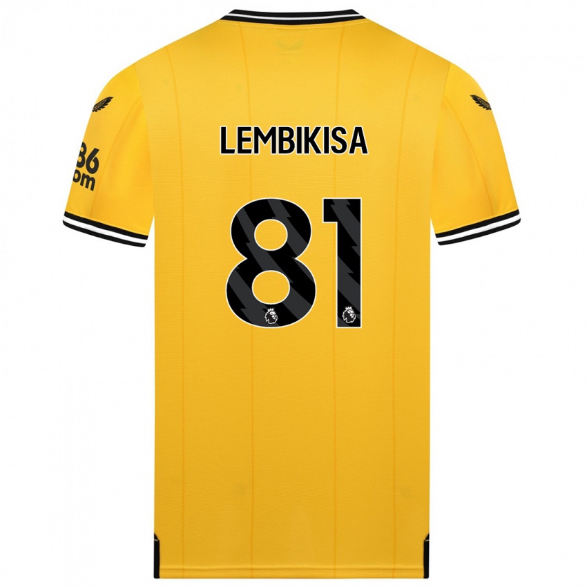 Herren Dexter Lembikisa #81 Gelb Heimtrikot Trikot 2023/24 T-Shirt