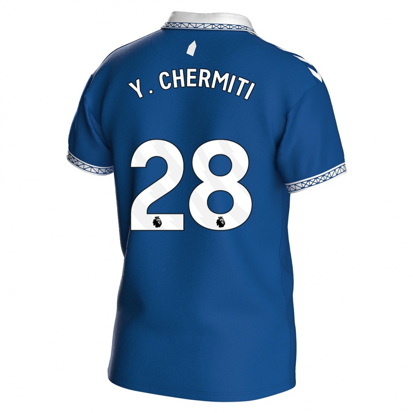 Herren Chermiti #28 Königsblau Heimtrikot Trikot 2023/24 T-Shirt