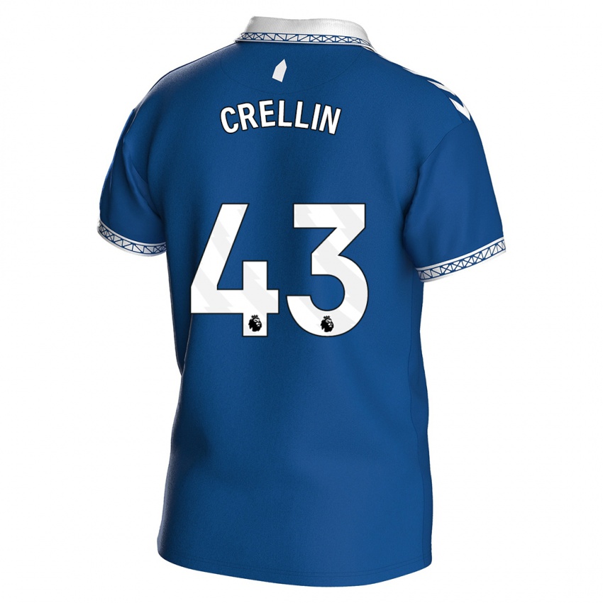 Herren Billy Crellin #43 Königsblau Heimtrikot Trikot 2023/24 T-Shirt