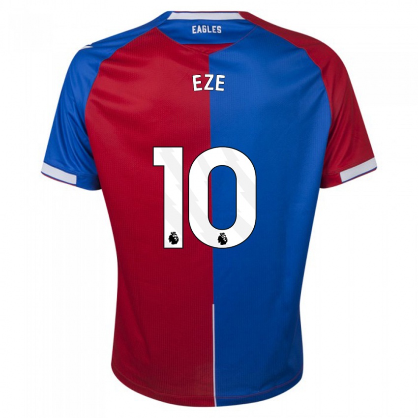 Herren Eberechi Eze #10 Rot Blau Heimtrikot Trikot 2023/24 T-Shirt