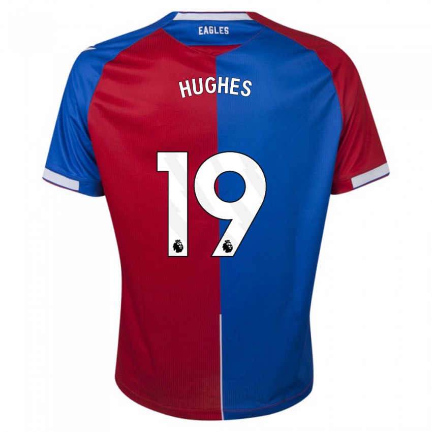 Herren Will Hughes #19 Rot Blau Heimtrikot Trikot 2023/24 T-Shirt