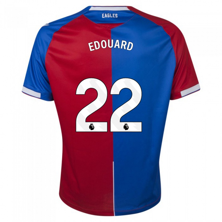 Herren Odsonne Edouard #22 Rot Blau Heimtrikot Trikot 2023/24 T-Shirt