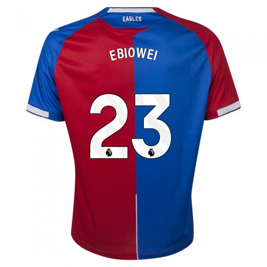 Herren Malcolm Ebiowei #23 Rot Blau Heimtrikot Trikot 2023/24 T-Shirt
