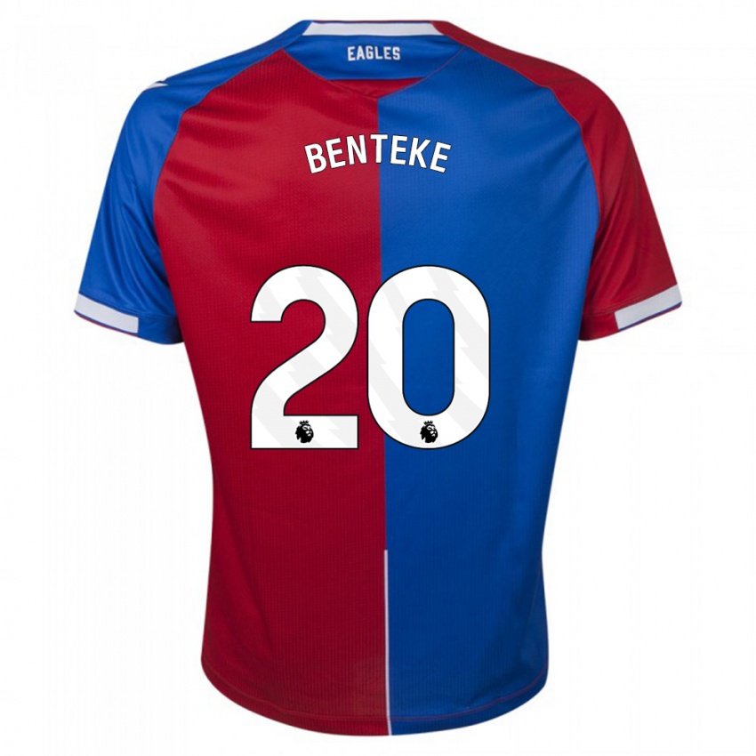 Herren Christian Benteke #20 Rot Blau Heimtrikot Trikot 2023/24 T-Shirt