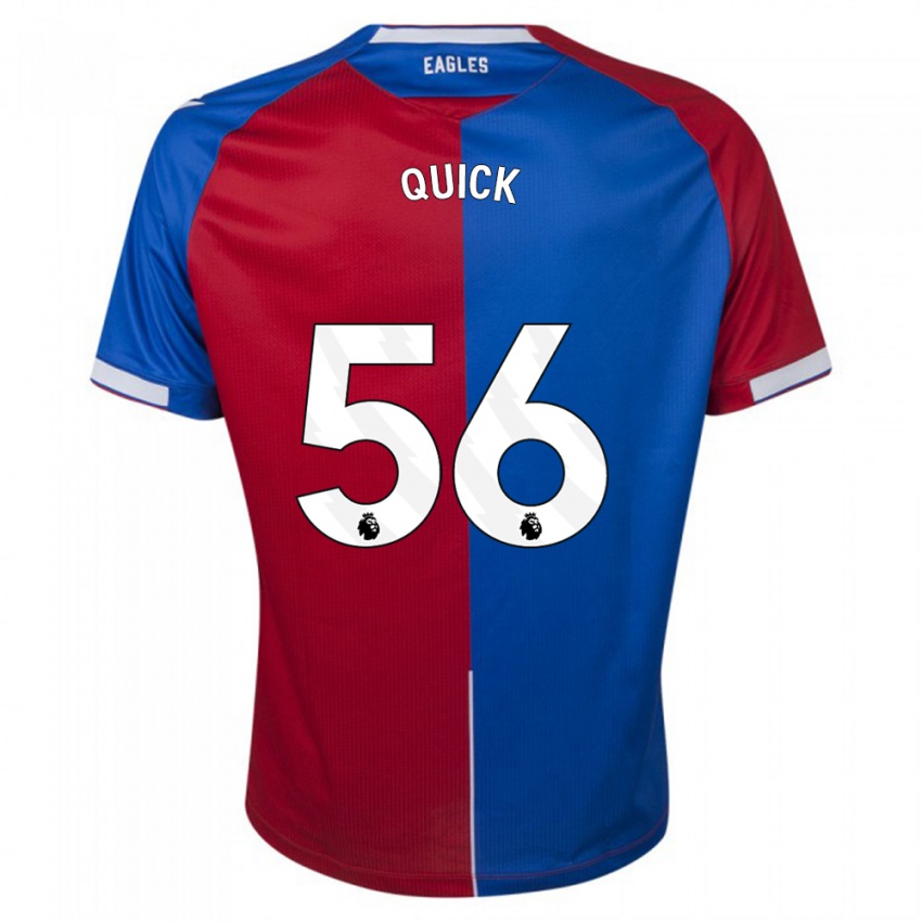Herren Daniel Quick #56 Rot Blau Heimtrikot Trikot 2023/24 T-Shirt
