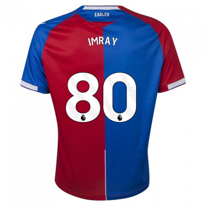 Herren Danny Imray #80 Rot Blau Heimtrikot Trikot 2023/24 T-Shirt