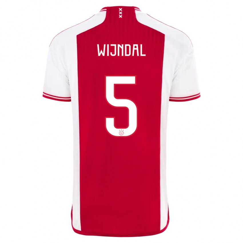 Herren Owen Wijndal #5 Rot-Weiss Heimtrikot Trikot 2023/24 T-Shirt