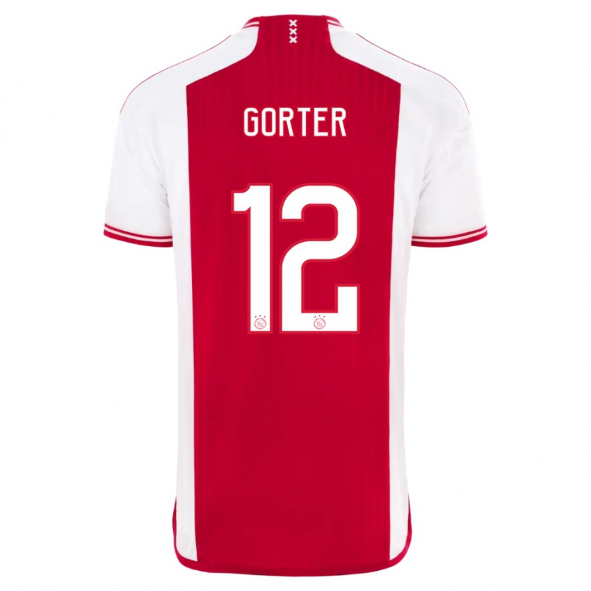 Herren Jay Gorter #12 Rot-Weiss Heimtrikot Trikot 2023/24 T-Shirt